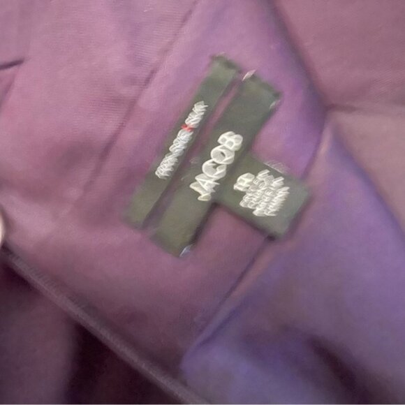 Vintage Jacob 100% Silk Deep Purple Lined Pencil Skirt w Pleated Waist Detail - Picture 15 of 15
